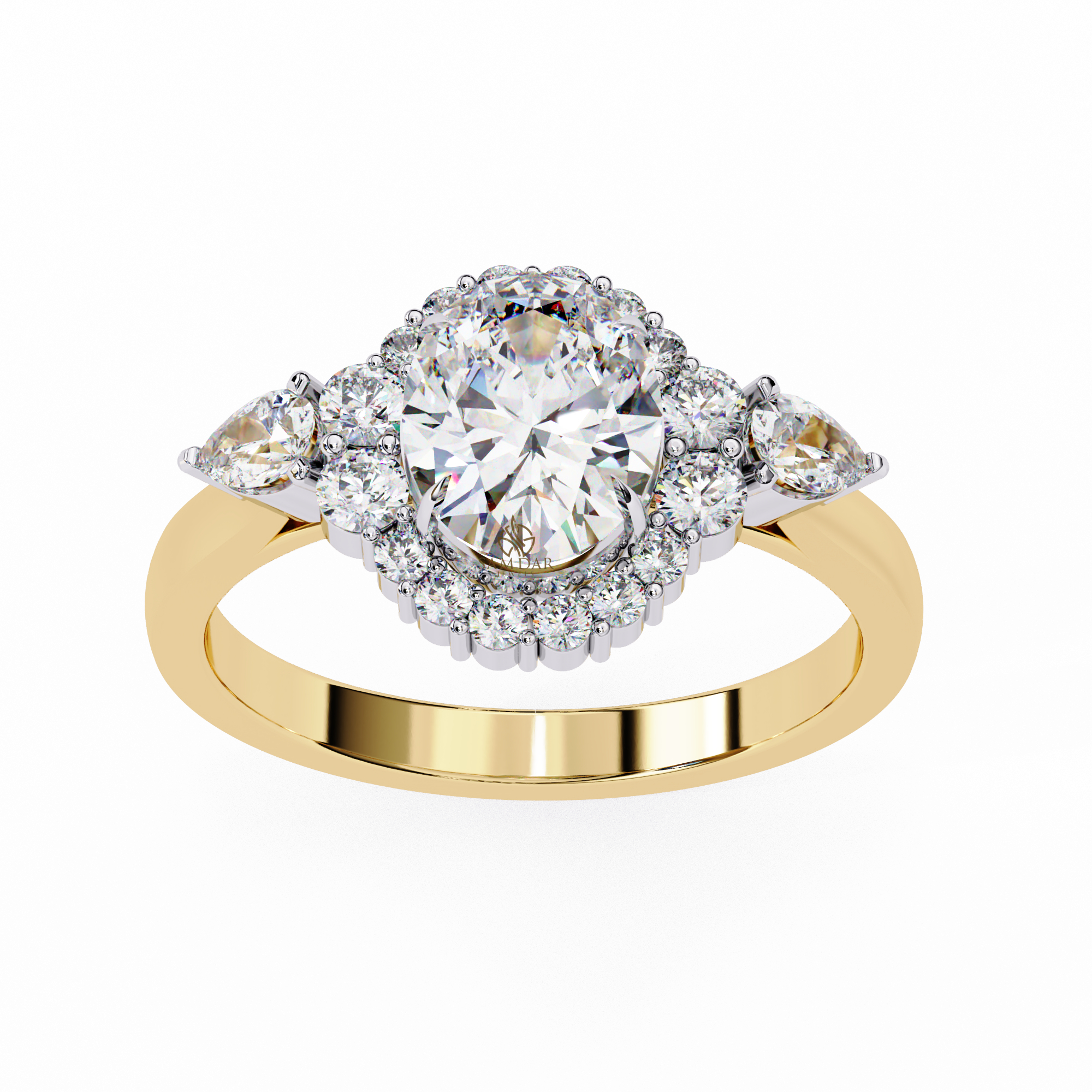 Oval Moissanite Engagement Ring For Women - Image 3