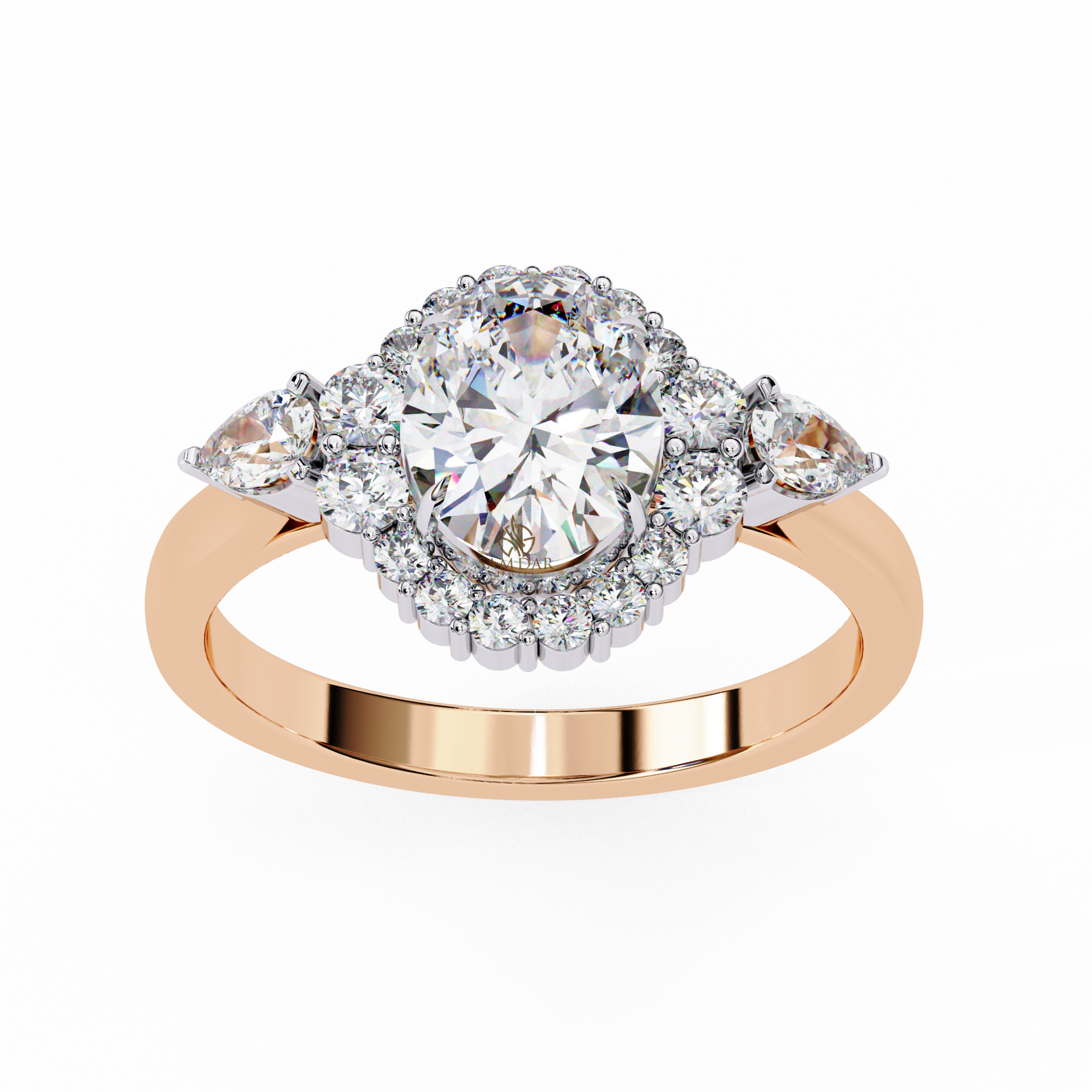 Oval Moissanite Engagement Ring For Women