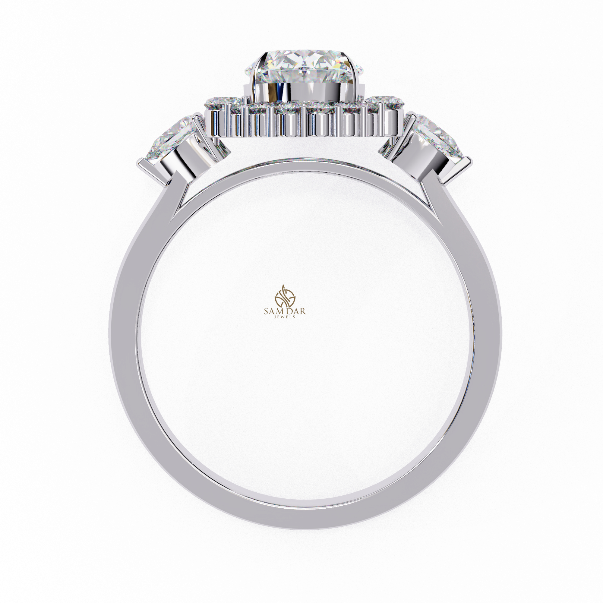 Oval Moissanite Engagement Ring For Women - Image 9