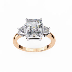 Radiant Moissanite Engagement Ring For Women
