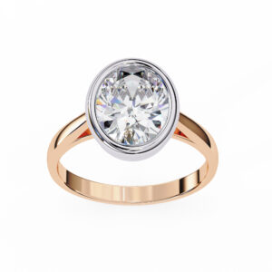 Oval Moissanite Engagement Ring For Women