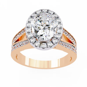 Oval Moissanite Engagement Ring For Women
