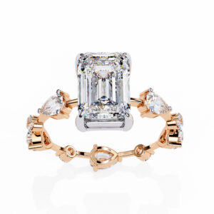 Radiant Moissanite Engagement Ring For Women