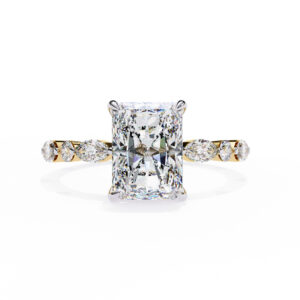 Radiant Moissanite Engagement Ring For Women