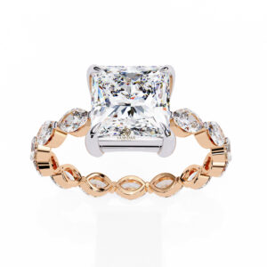 Princess Moissanite Engagement Ring For Women