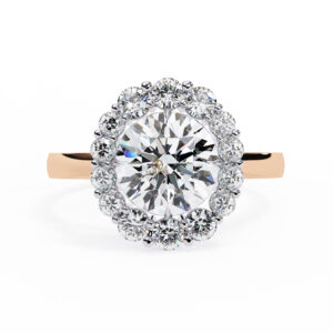 Round Moissanite Engagement Ring For Women