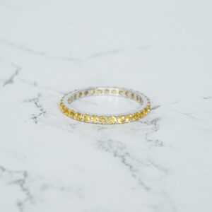 Citrine Wedding Band For Women