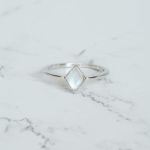 Marquise Cut Moonstone Engagement Ring for Women