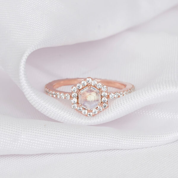 Moonstone Engagement Ring for Women - Image 2