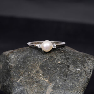 Pearl Engagement Ring for Women