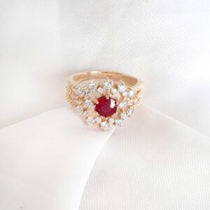 Ruby Engagement Ring for Women