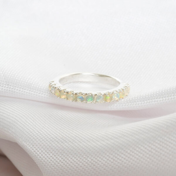 Opal Wedding Band For Women