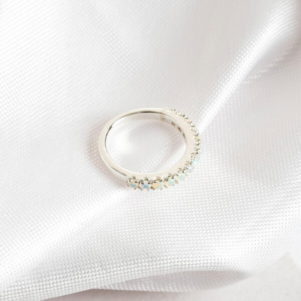 Opal Wedding Band For Women - Image 4