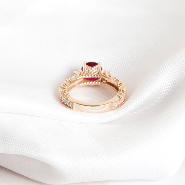 Ruby Engagement Ring for Women - Image 5