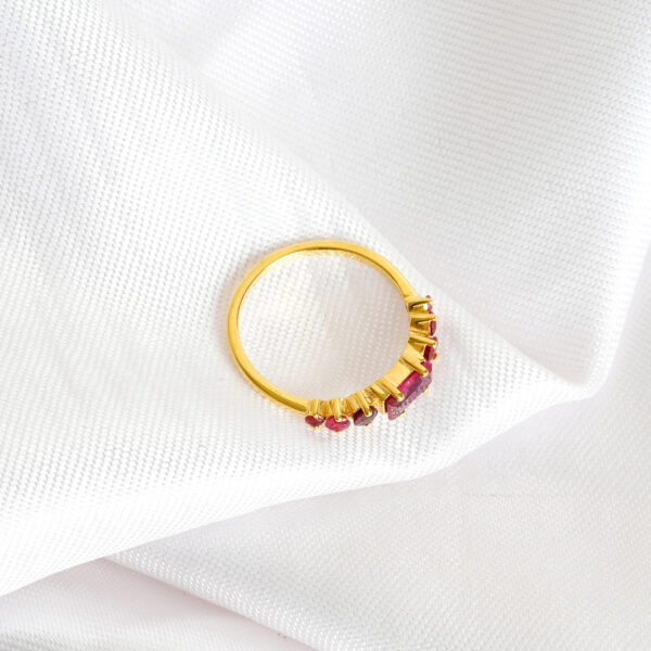 Ruby Wedding Band For Women - Image 4