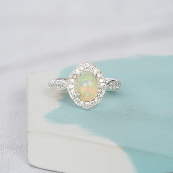 Oval Opal Ring for Women