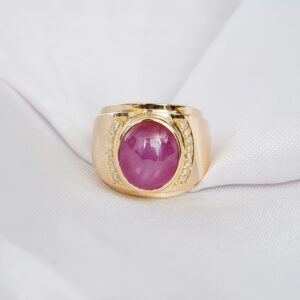 Oval Ruby Ring for Women