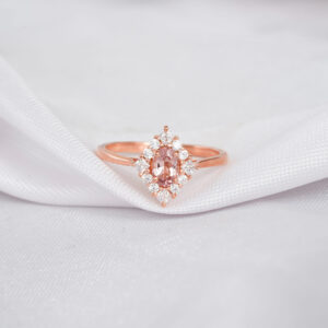 Oval Morganite Ring for Women