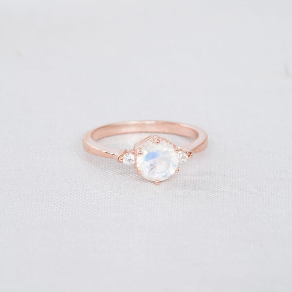 Moonstone Engagement Ring Set For Women - Image 6