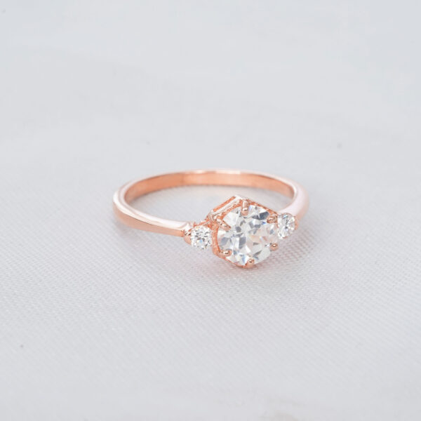 Moissanite Engagement Ring Set For Women - Image 4