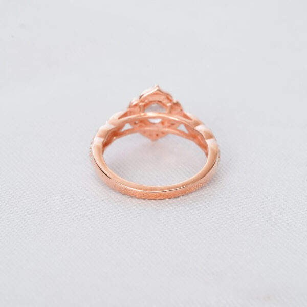 Morganite Engagement Ring for Women - Image 9