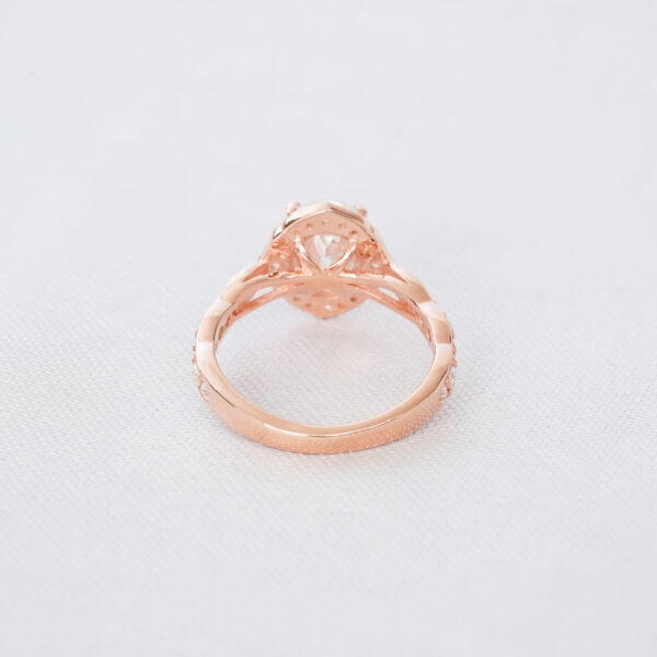 Moissanite Engagement Ring Set For Women - Image 5