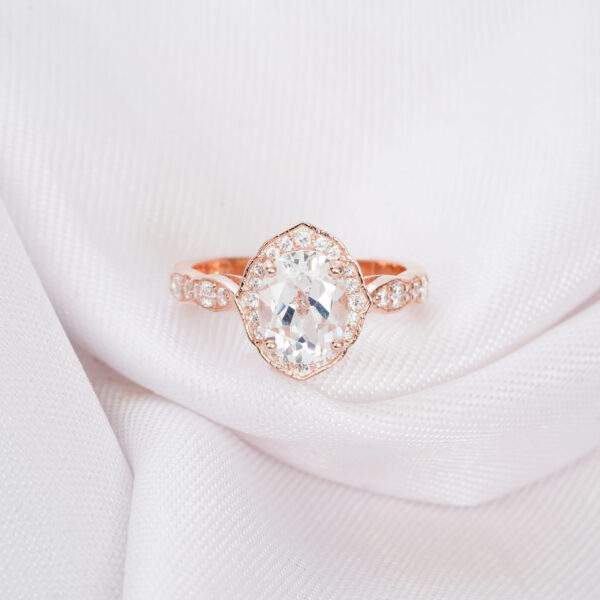 Moissanite Engagement Ring Set For Women - Image 6