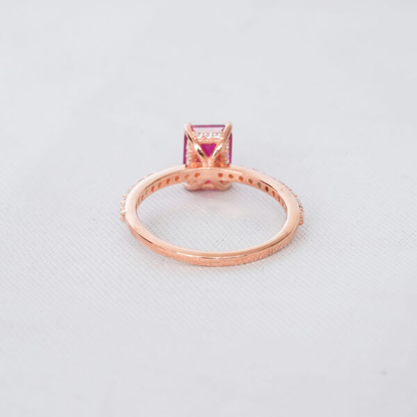 Ruby Engagement Ring Set For Women - Image 6