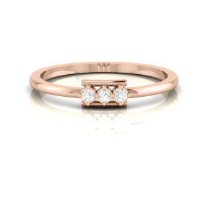 Natural Diamonds Dainty Ring For Women