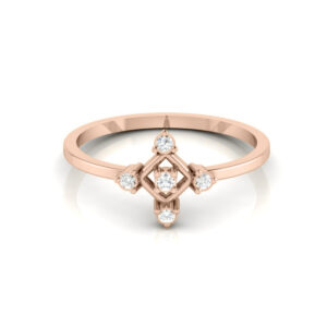 Natural Diamonds Dainty Ring For Women