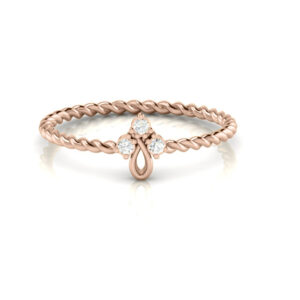 Natural Diamonds Dainty Ring For Women