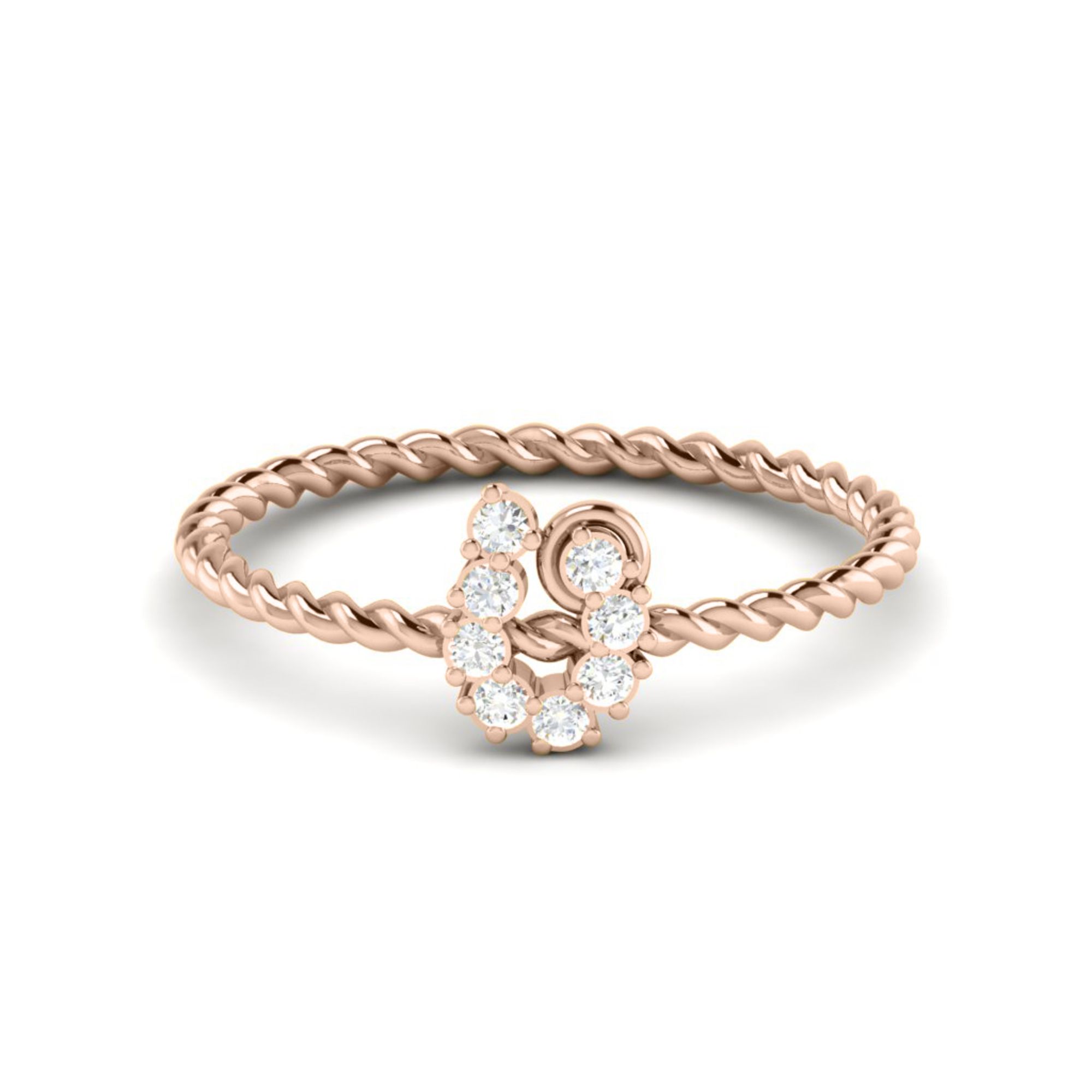 Natural Diamonds Dainty Ring For Women