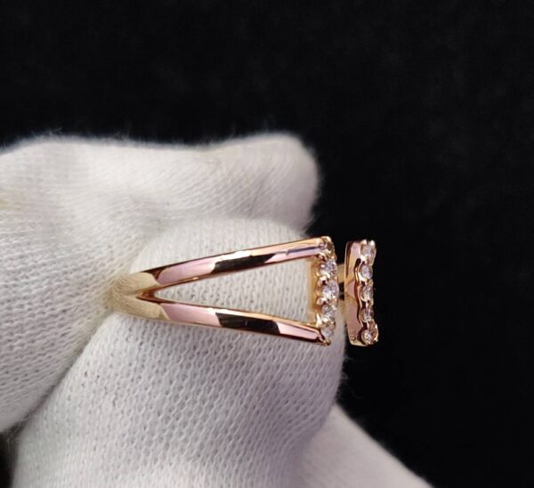 Premium Open Diamond Women Ring, Minimalist Stacking Unique Engagement Band Diamond Wedding Gift Of Band Diamond Cuff Ring For Women Jewelry
