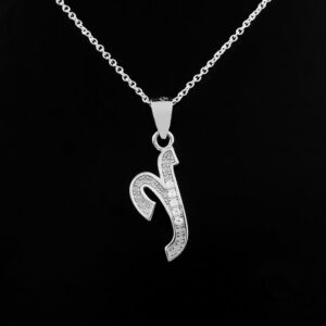 Y Initial Diamond Necklace, 14k Solid Gold and Genuine Diamonds Pendant Necklace for Women, Y Letter Gold Necklace, Dainty 18" inch Chain