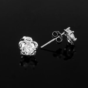 14k gold Moissanite Stud Earrings, Natural Certified Moissanite Studs, Minimalist Earrings, dainty studs, Solitaire Earrings for Women gold